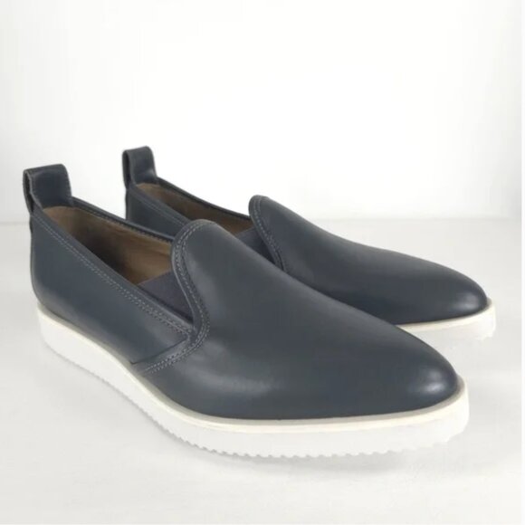 Everlane Women’s Grey Leather Loafers Size 7 - Picture 2 of 4